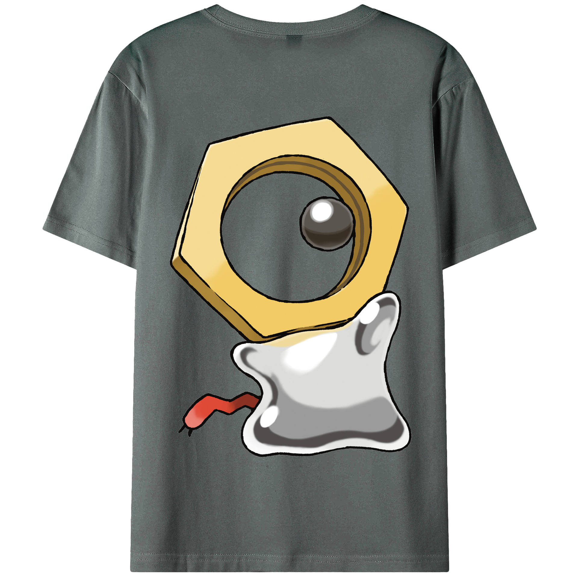 （画像用） ポケットモンスター Pokémon 綿100％半袖Tシャツ（背面プリント）